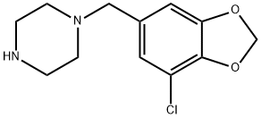 Piperazine, 1-[(7-chloro-1,3-benzodioxol-5-yl)methyl]- Struktur