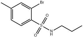 Benzenesulfonamide, 2-bromo-4-methyl-N-propyl- Structure