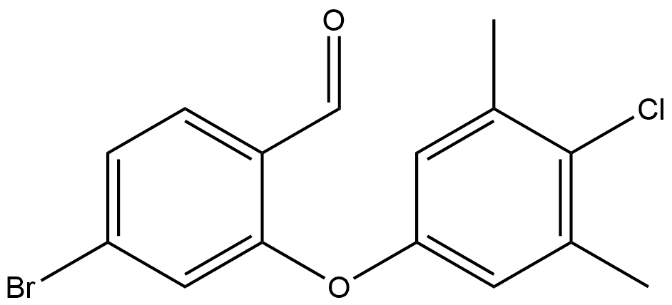 4-Bromo-2-(4-chloro-3,5-dimethylphenoxy)benzaldehyde Structure