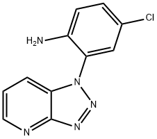 Benzenamine, 4-chloro-2-(1H-1,2,3-triazolo[4,5-b]pyridin-1-yl)- 结构式