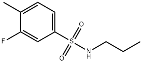 Benzenesulfonamide, 3-fluoro-4-methyl-N-propyl- Structure