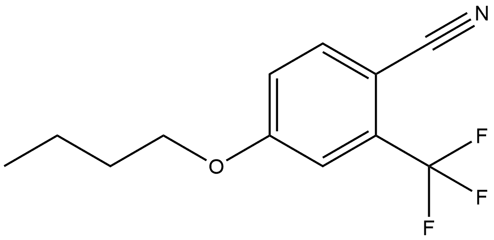 4-Butoxy-2-(trifluoromethyl)benzonitrile 结构式