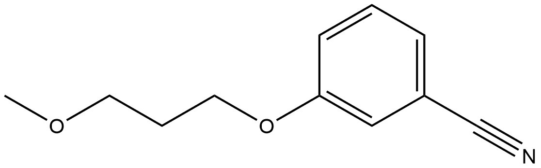 3-(3-Methoxypropoxy)benzonitrile Struktur
