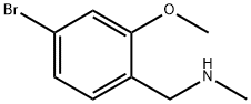 [(4-Bromo-2-methoxyphenyl)methyl](methyl)amine Structure