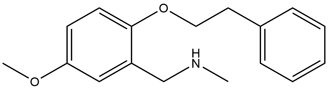 5-Methoxy-N-methyl-2-(2-phenylethoxy)benzenemethanamine,1095121-46-2,结构式