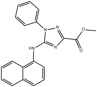 1H-1,2,4-Triazole-3-carboxylic acid, 5-(1-naphthalenylamino)-1-phenyl-, methyl ester