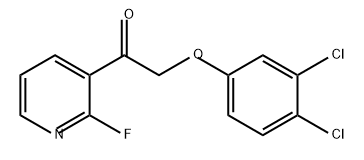 Ethanone, 2-(3,4-dichlorophenoxy)-1-(2-fluoro-3-pyridinyl)- Structure