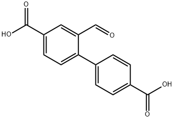 2-甲酰基-[1,1'-联苯]-4,4'-二羧酸,1095432-76-0,结构式