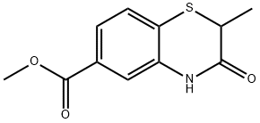 Methyl 3,4-dihydro-2-methyl-3-oxo-2H-1,4-benzothiazine-6-carboxylate Struktur