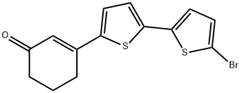 3-(5'-BroMo-[2,2'-bithiophen]-5-yl)cyclohex-2-enone Struktur