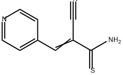 2-Propenethioamide, 2-cyano-3-(4-pyridinyl)- Structure