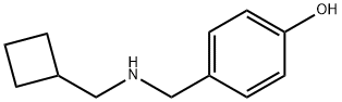 Phenol, 4-[[(cyclobutylmethyl)amino]methyl]- Structure