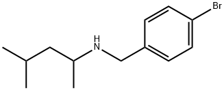 Benzenemethanamine, 4-bromo-N-(1,3-dimethylbutyl)- Struktur