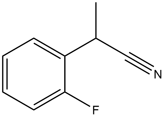 2-(2-fluorophenyl)propanenitrile Structure