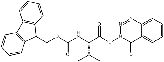 Fmoc-Val-ODhbt 化学構造式