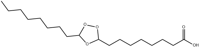 1,2,4-Trioxolane-3-octanoic acid, 5-octyl- Structure
