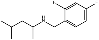 (2,4-difluorophenyl)methyl](4-methylpentan-2-yl)amine,1096803-95-0,结构式