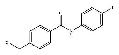 Benzamide, 4-(chloromethyl)-N-(4-iodophenyl)- 结构式