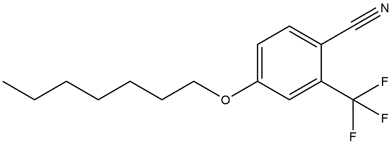 4-(Heptyloxy)-2-(trifluoromethyl)benzonitrile Structure
