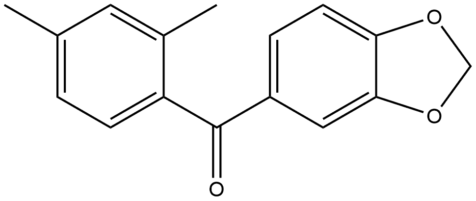 1,3-Benzodioxol-5-yl(2,4-dimethylphenyl)methanone Struktur