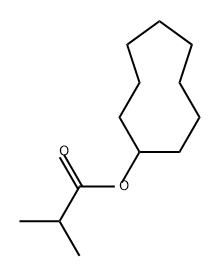 Propanoic acid, 2-methyl-, cyclononyl ester Struktur
