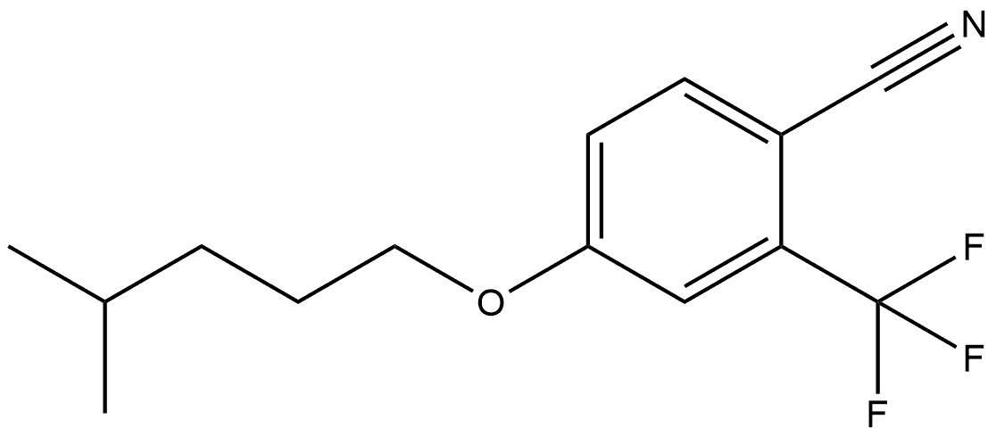 4-[(4-Methylpentyl)oxy]-2-(trifluoromethyl)benzonitrile,1097024-66-2,结构式