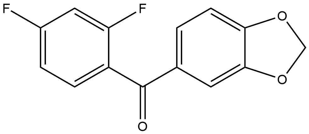 1,3-Benzodioxol-5-yl(2,4-difluorophenyl)methanone Structure