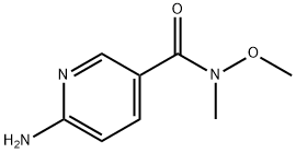 3-Pyridinecarboxamide, 6-amino-N-methoxy-N-methyl- 结构式