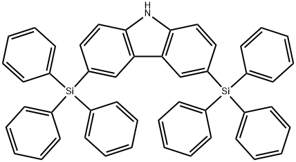 9H-Carbazole, 3,6-bis(triphenylsilyl)-,1097245-13-0,结构式