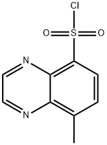 8-methylquinoxaline-5-sulfonyl chloride 化学構造式