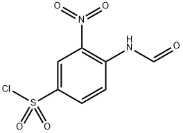 4-(Formylamino)-3-nitro-benzenesulfonyl chloride Struktur