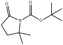 1-Pyrrolidinecarboxylic acid, 2,2-dimethyl-5-oxo-, 1,1-dimethylethyl ester Structure