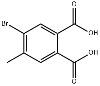 4-溴-5-甲基邻苯二甲酸, 1098083-48-7, 结构式