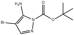 5-氨基-4-溴-1H-吡唑-1-羧酸叔丁酯,1098298-66-8,结构式