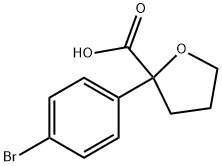 2-(4-Bromophenyl)tetrahydro-2-furancarboxylic acid,1098411-68-7,结构式