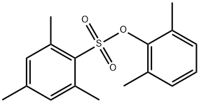 Benzenesulfonic acid, 2,4,6-trimethyl-, 2,6-dimethylphenyl ester Struktur