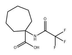 1-(2,2,2-三氟乙酰胺)环庚烷-1-羧酸, 1099040-65-9, 结构式