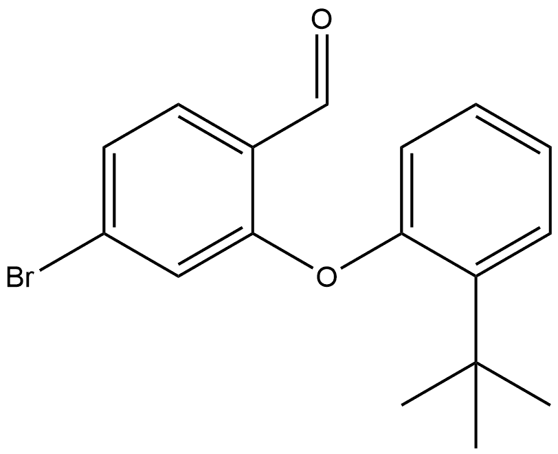 4-Bromo-2-[2-(1,1-dimethylethyl)phenoxy]benzaldehyde 化学構造式