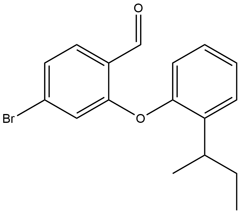 4-Bromo-2-[2-(1-methylpropyl)phenoxy]benzaldehyde Struktur