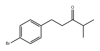 3-Pentanone, 1-(4-bromophenyl)-4-methyl- Struktur