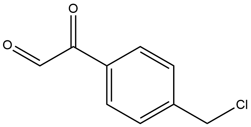 Benzeneacetaldehyde, 4-(chloromethyl)-α-oxo- Structure