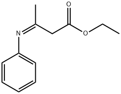 Butanoic acid, 3-(phenylimino)-, ethyl ester, (3Z)- 化学構造式