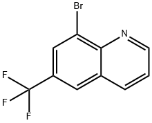 Quinoline, 8-bromo-6-(trifluoromethyl)- Struktur