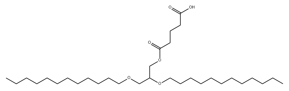 5-(2,3-二月桂氧丙氧基)-5-氧戊酸, 110033-81-3, 结构式