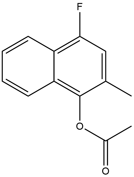 1-Naphthalenol, 4-fluoro-2-methyl-, 1-acetate,1101061-57-7,结构式