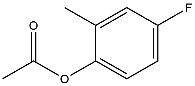 Phenol, 4-fluoro-2-methyl-, 1-acetate Structure