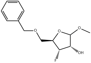 D-Ribofuranoside, methyl 3-deoxy-3-fluoro-5-O-(phenylmethyl)-