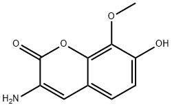 3-氨基-7-羟基-8-甲氧基-2H-色烯-2-酮,110175-79-6,结构式