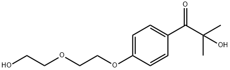 1-Propanone, 2-hydroxy-1-[4-[2-(2-hydroxyethoxy)ethoxy]phenyl]-2-methyl- Structure