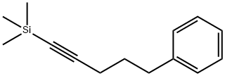 Benzene, [5-(trimethylsilyl)-4-pentyn-1-yl]- Structure